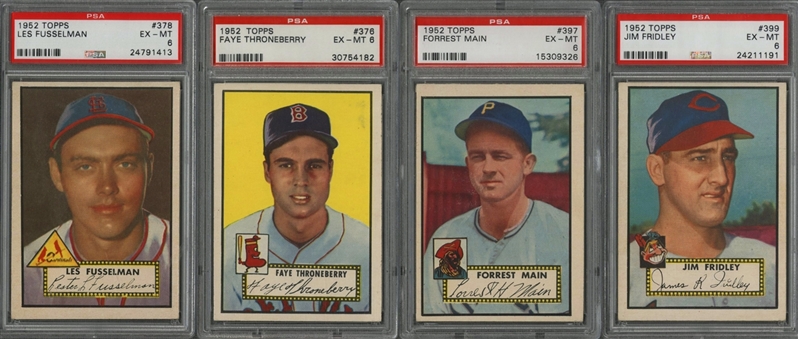 1952 Topps "High Numbers" PSA EX-MT 6 Collection (6 Different)